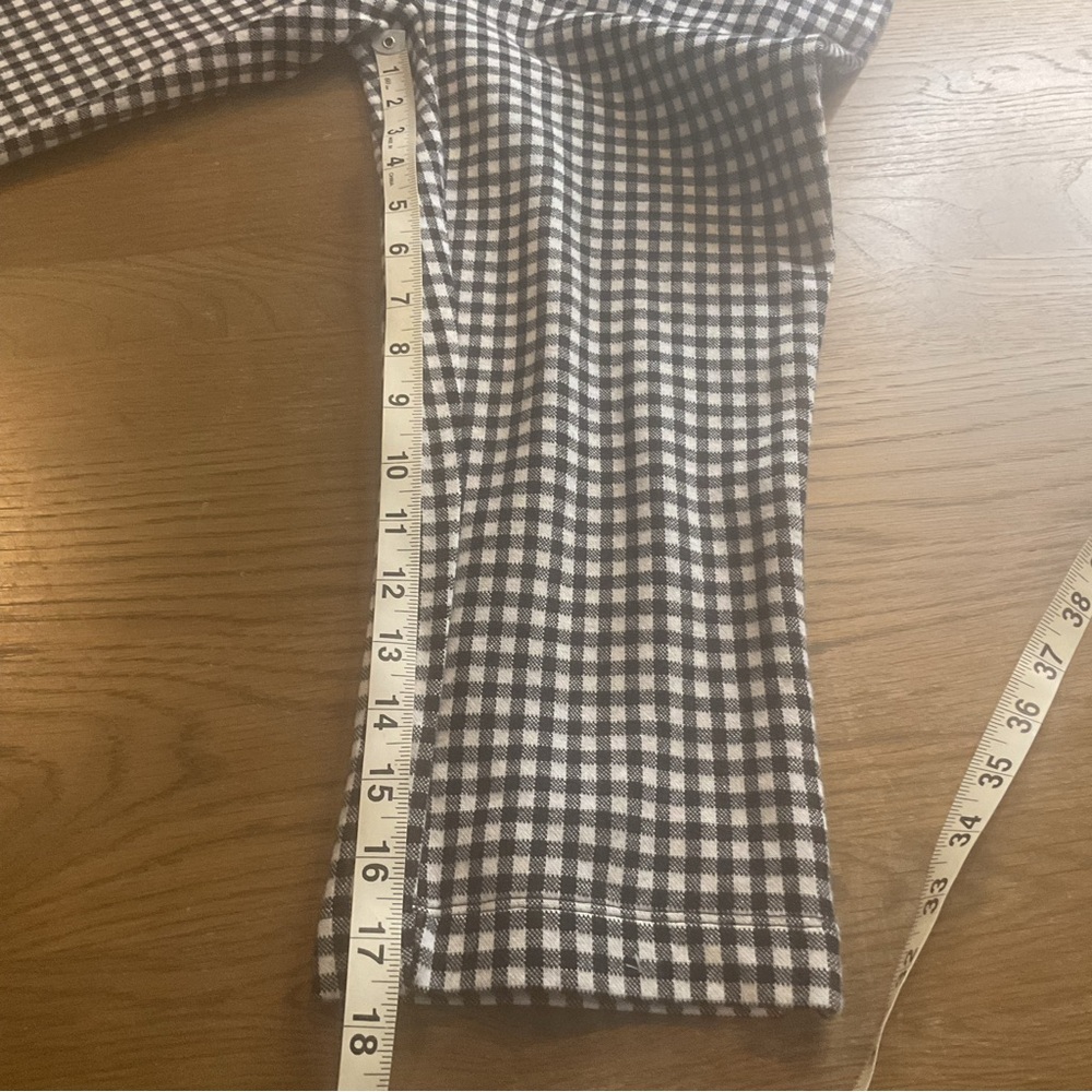 Anthropologie Black & White Gingham Capri Pedal Pusher Pants - Picture 11 of 16